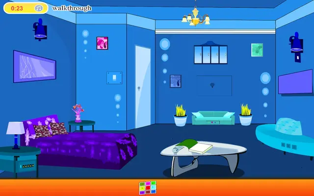 Escape From Blue Bedroom android App screenshot 4